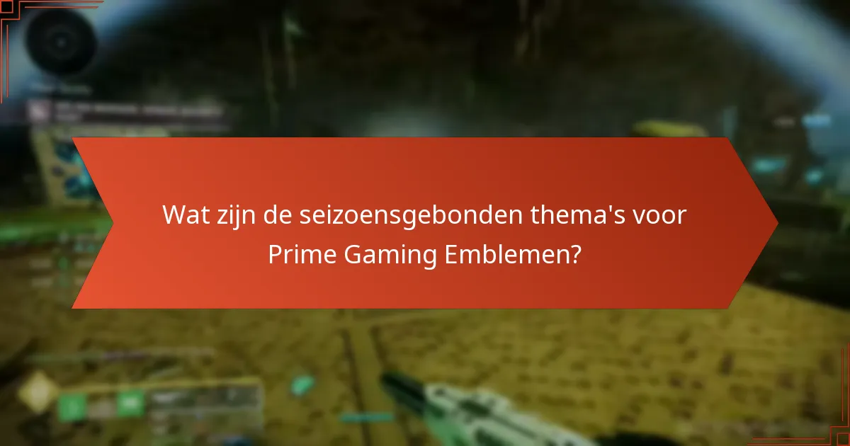 Hoe verhouden Prime Gaming Emblemen zich tot andere in-game items?